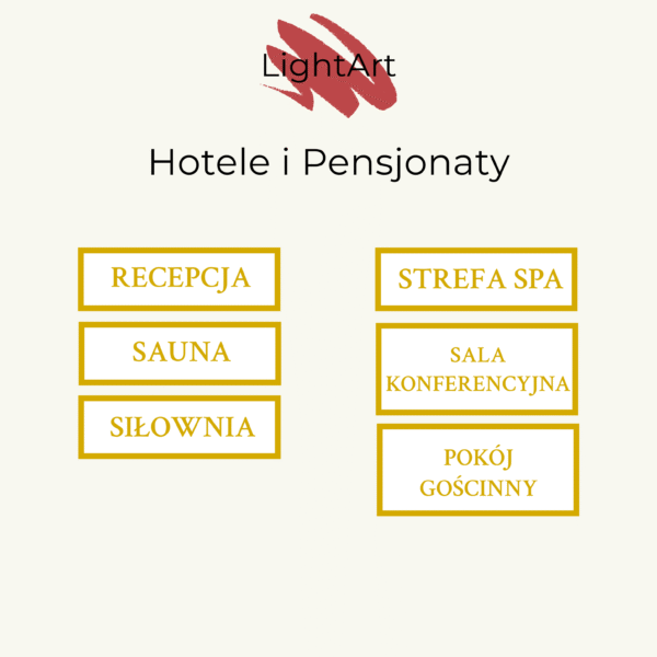 Tabliczki na drzwi / ścianę - hotele i pensjonaty