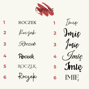 Roczek Katalog Czcionek