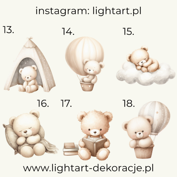 Figurki wielkoformatowe misie