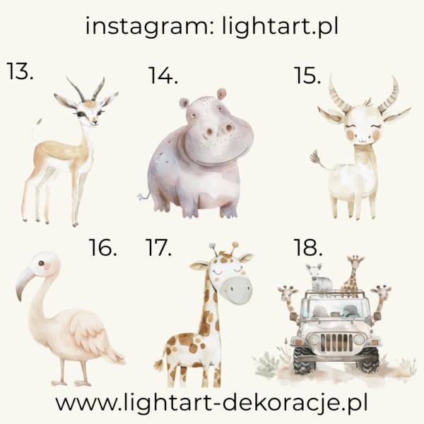 Figurki Motyw Safari