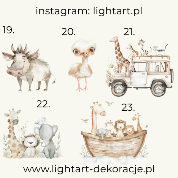 Figurki Motyw Safari