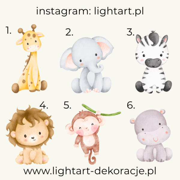 Figurki Motyw Safari