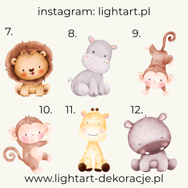 Figurki Motyw Safari