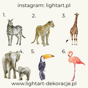 Figurki Motyw Safari