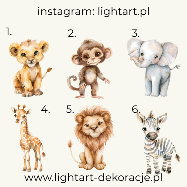 Figurki Motyw Safari