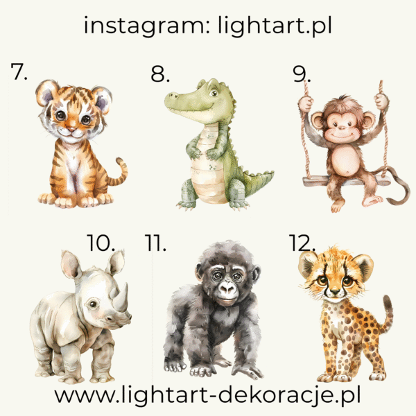 Figurki Motyw Safari