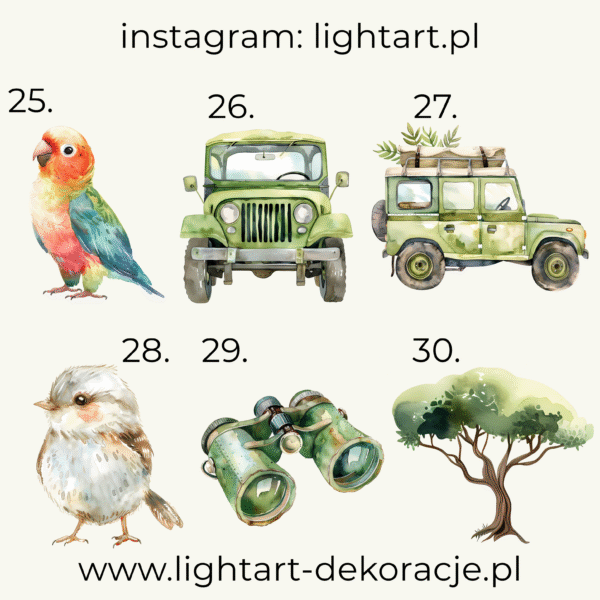 Figurki Motyw Safari