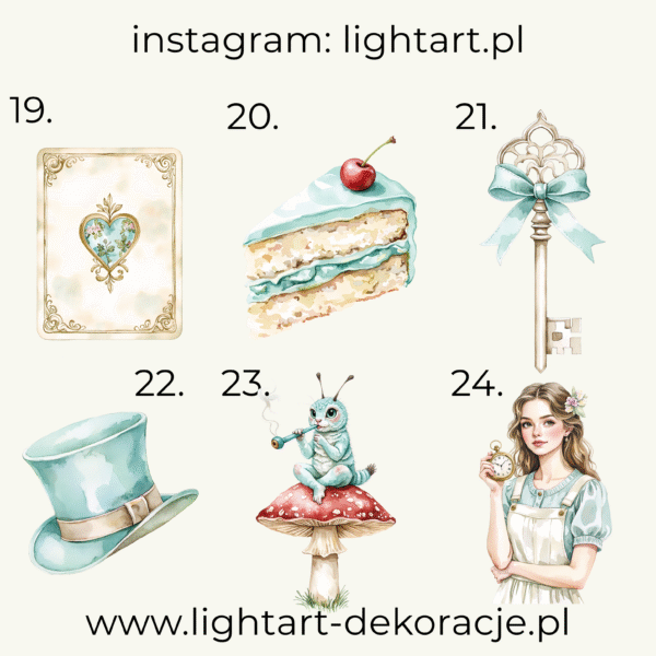 Alicja w krainie czarów figurki