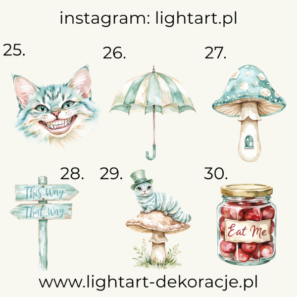 Alicja w krainie czarów figurki