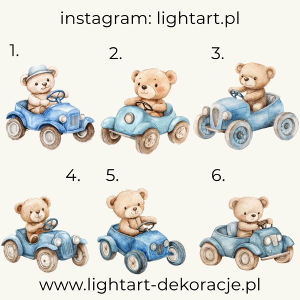 Figurki Miś Kierowca