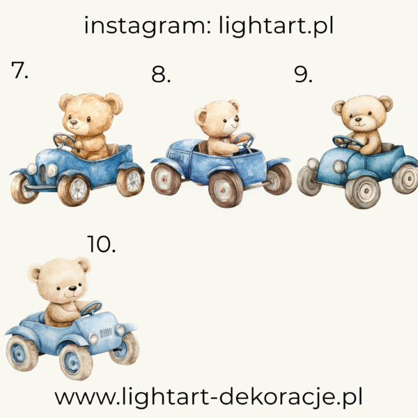 Figurki Miś Kierowca