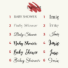 Napis Dekoracyjny - Baby Shower
