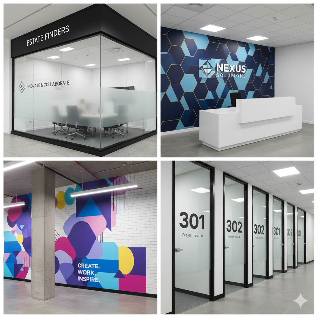 Oklejanie przestrzeni biurowych