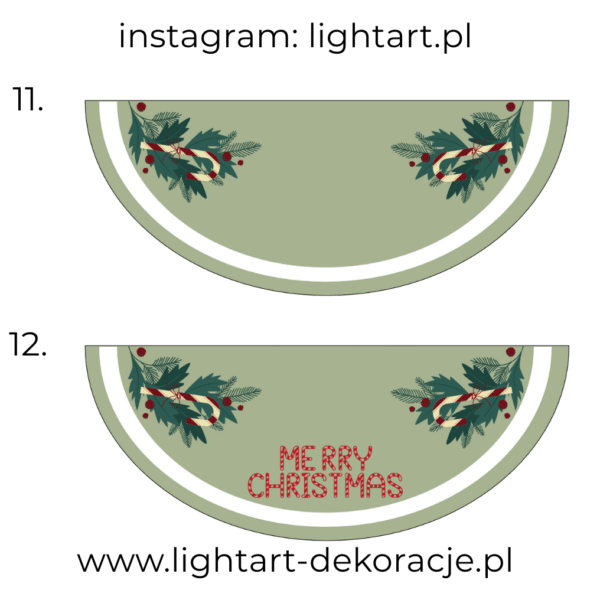 Dywan pod ścianki balonowe - Boże Narodzenie