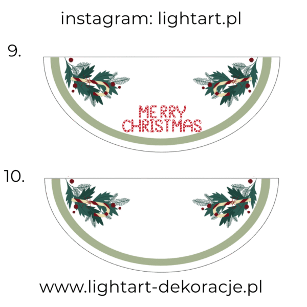 Dywan pod ścianki balonowe - Boże Narodzenie