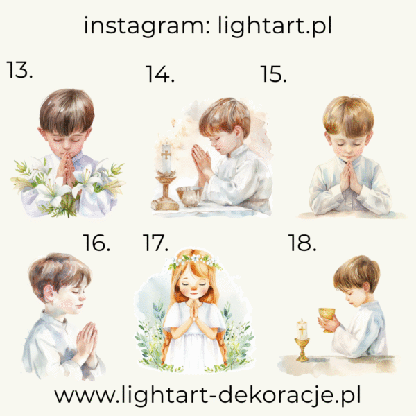 Figurki Komunia Święta