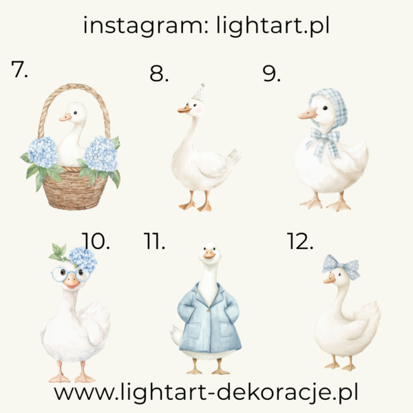 Figurki Gęś Niebieska