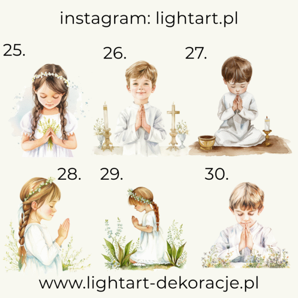 Figurki Komunia Święta