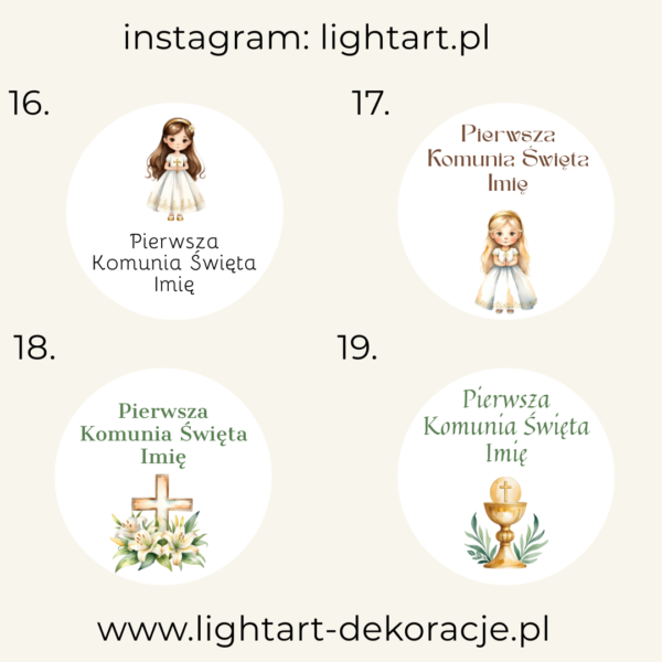Tablica Koło – Pierwsza Komunia Święta