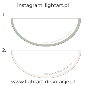 Dywan pod ścianki balonowe - Komunia