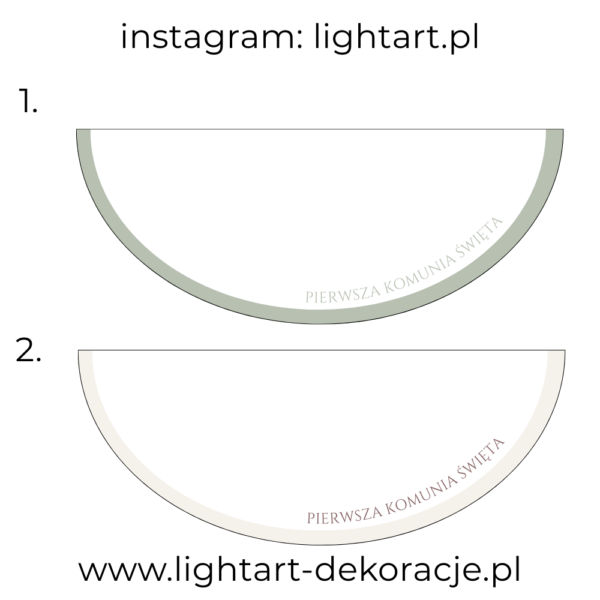 Dywan pod ścianki balonowe - Komunia