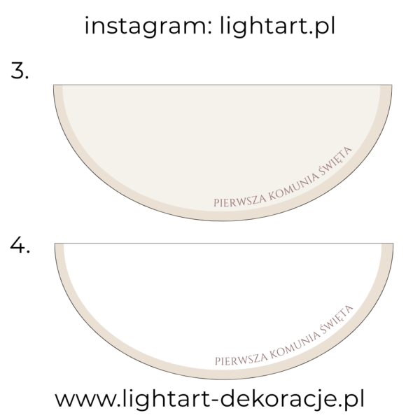 Dywan pod ścianki balonowe - Komunia