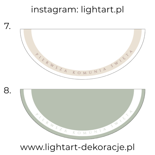 Dywan pod ścianki balonowe - Komunia