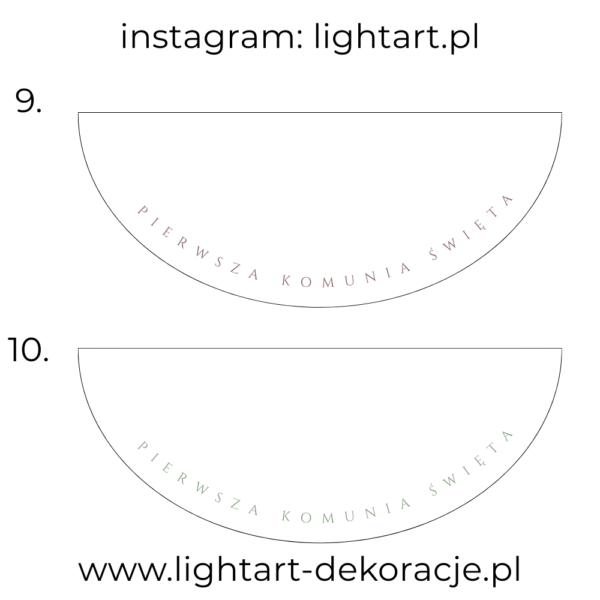 Dywan pod ścianki balonowe - Komunia
