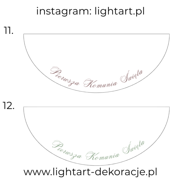 Dywan pod ścianki balonowe - Komunia