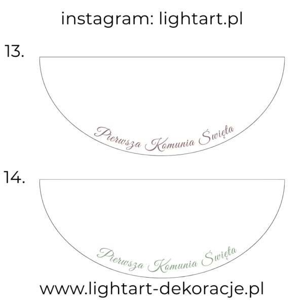 Dywan pod ścianki balonowe - Komunia