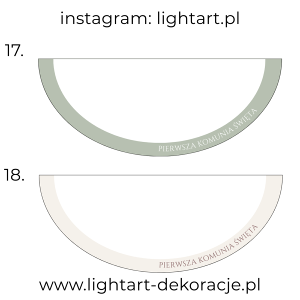 Dywan pod ścianki balonowe - Komunia