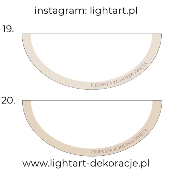 Dywan pod ścianki balonowe - Komunia