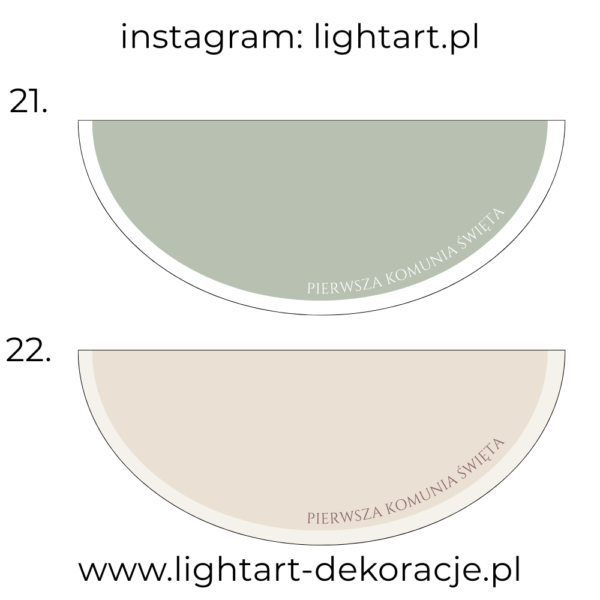 Dywan pod ścianki balonowe - Komunia