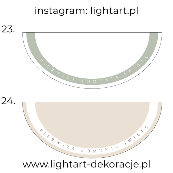 Dywan pod ścianki balonowe - Komunia