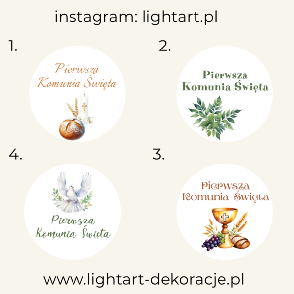 Tablica Koło – Pierwsza Komunia Święta