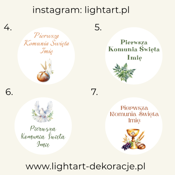 Tablica Koło – Pierwsza Komunia Święta