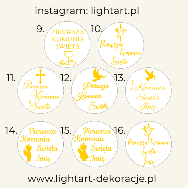 Tablica – Pierwsza Komunia Święta 3