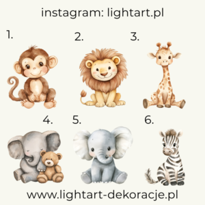 Figurki Motyw Safari