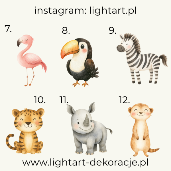 Figurki Motyw Safari Figurki Motyw Safari