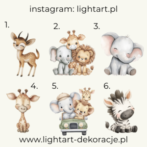 Figurki Motyw Safari 