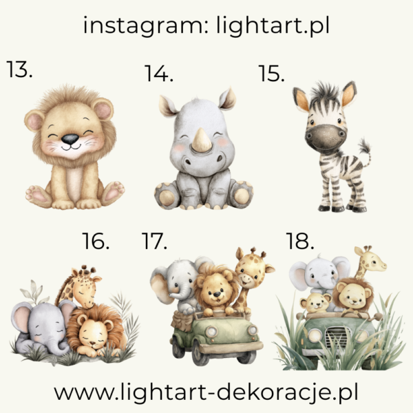 Figurki Motyw Safari Figurki Motyw Safari