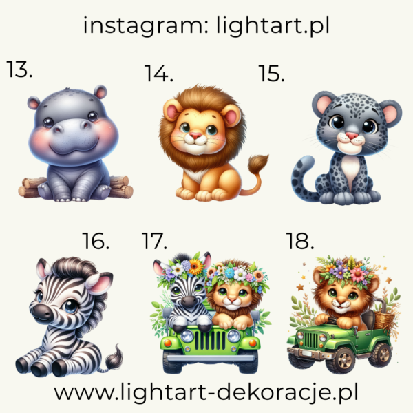 Figurki Motyw Safari Figurki Motyw Safari