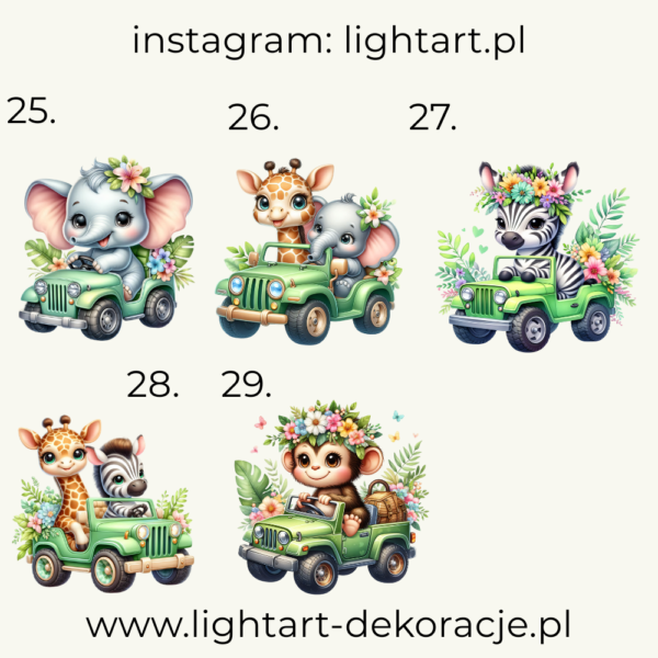 Figurki Motyw Safari Figurki Motyw Safari