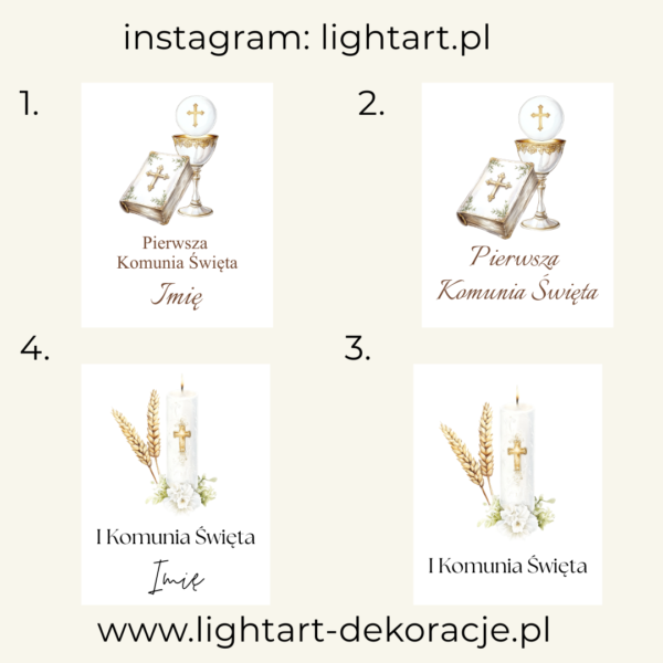 Tablica – Pierwsza Komunia Święta Tablica – Pierwsza Komunia Święta