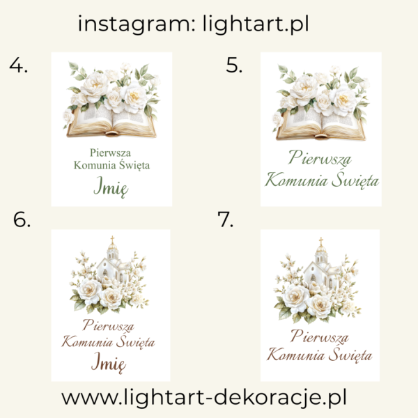 Tablica – Pierwsza Komunia Święta Tablica – Pierwsza Komunia Święta