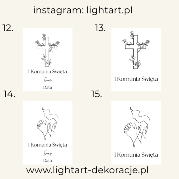 Tablica – Pierwsza Komunia Święta Tablica – Pierwsza Komunia Święta