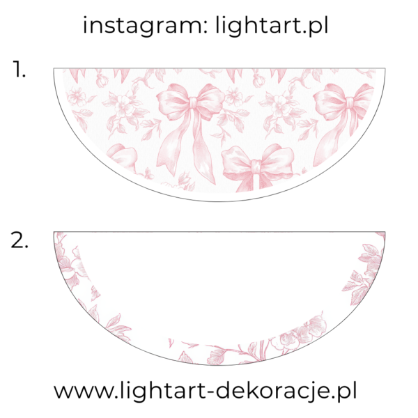 Dywan pod ścianki balonowe - róż