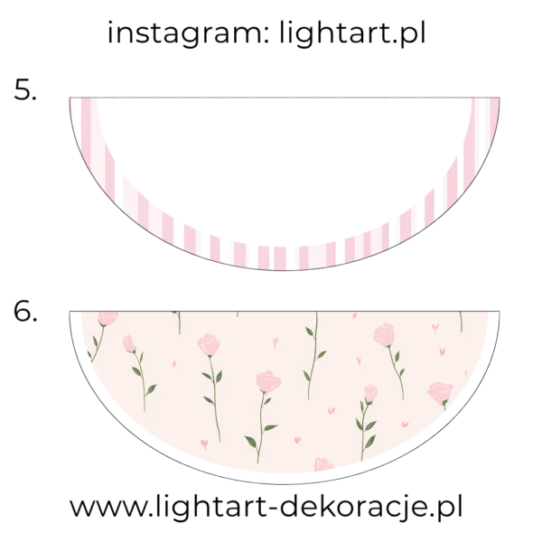 Dywan pod ścianki balonowe - róż