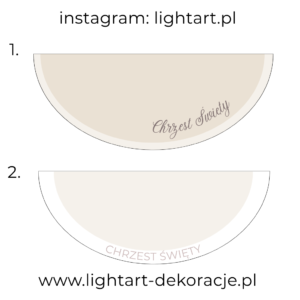 Dywan pod ścianki balonowe - Chrzest Święty