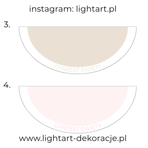 Dywan pod ścianki balonowe - Chrzest Święty